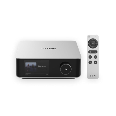 WiiM Amp Ultra Stereo Streaming Amplifier, HDMI ARC & RoomFit, Space Gray | Upgrade Passive Speakers with 100W/ch at 8Ω, Hi-Res Sound, Touchscreen Control, RoomFit Correction,...