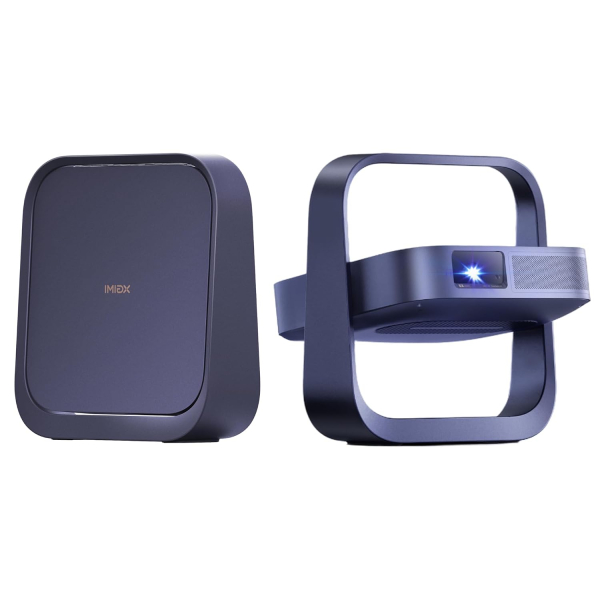 XGIMI Elfin Flip Laser Portable Projector, 1080P, Bedroom & Backyard | RGB Triple Laser, 1600 ISO Lumens, 10000:1 Dynamic Contrast, Harman Kardon, Auto Focus, Foldable Design,...
