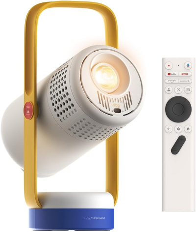 XGIMI Vibe One Battery Powered Mini 1080P Smart Portable Projector | Google TV with Licensed Netflix, Sound by JBL, Built-in Battery, Auto Focus Auto Keystone, Video...