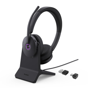 Yealink BH74 UC ANC Wireless Headset with Microphone for PC,Open Office WFH | 6 AI Noise Cancelling Mic,Bluetooth Headset with Charging Dock,32H Talk Time & Mute Button,USB C/A...