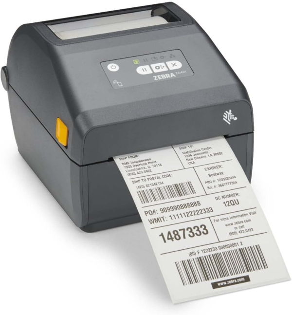 Zebra Technologies - ZD421 Direct Thermal Printer - 203 dpi, USB, USB Host, BTLE5 and Ethernet Connectivity - Suitable For Logistics, Manufacturing, Retail and Healthcare...