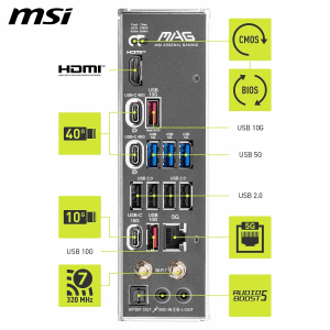 MSI MAG X870E TOMAHAWK WIFI Motherboard, ATX-Ryzen 9000/8000/7000, AM5,DDR5