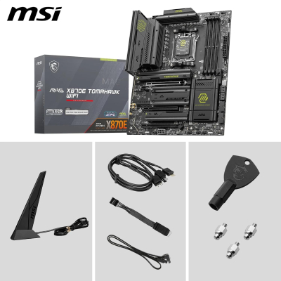 MSI MAG X870E TOMAHAWK WIFI Motherboard, ATX-Ryzen 9000/8000/7000, AM5,DDR5