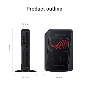 ROG NUC (2025) Gaming Mini PC with Intel® Core™ Ultra 9 (Series 2) ARL-HX CPU, NVIDIA® GeForce RTX™ 5070 MobileGPU, 32GB DDR5 RAM, 2TB NVMe SSD, Thunderbolt™ 4, Triple-Fan...