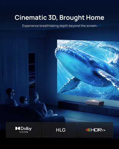 XGIMI MIRA Pro Ultra Short Throw Laser Projector, 4K UHD, 3000 ISO Lumens