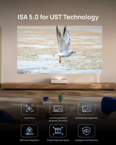 XGIMI MIRA Pro Ultra Short Throw Laser Projector, 4K UHD, 3000 ISO Lumens