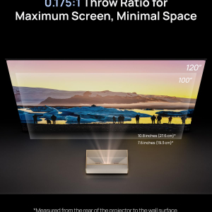 XGIMI MIRA Pro Ultra Short Throw Laser Projector, 4K UHD, 3000 ISO Lumens